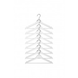 IKEA Bumerang Elbise Giysi Askısı - Beyaz Askı 8 Li Paket
