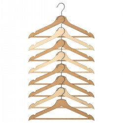 IKEA Bumerang Elbise Giysi Askısı - Naturel Askı 8 Li Paket