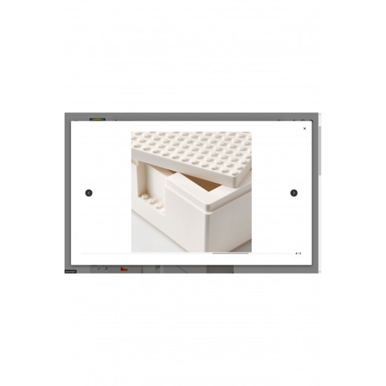 Bygglek Kapaklı Lego® Kutu Seti , Beyaz, 3 Parça