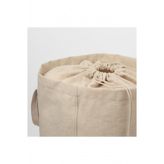 PURRPINGLA çamaşır torbası, bej, 100 lt