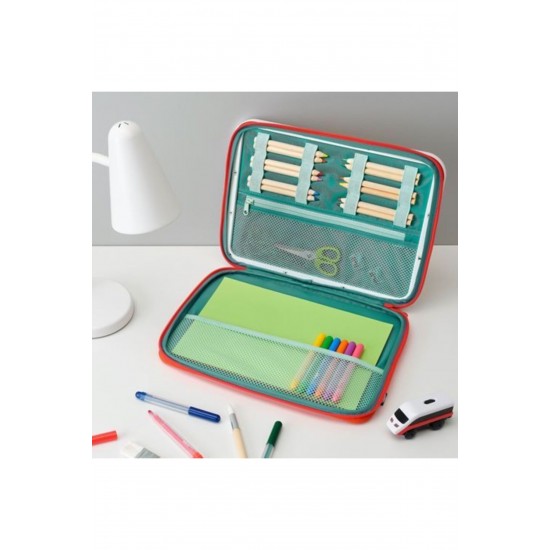 MÅLA  Çocuk Aktivite Çizim Çantası   35x27 Cm Kırmızı Renk