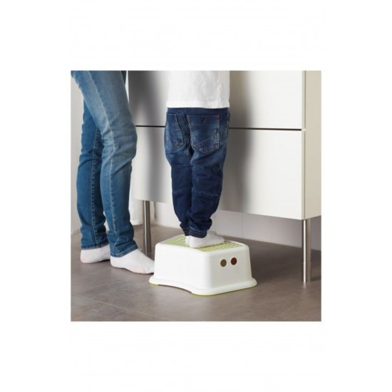IKEA Çocuk Banyo Basamak Beyaz-yeşil