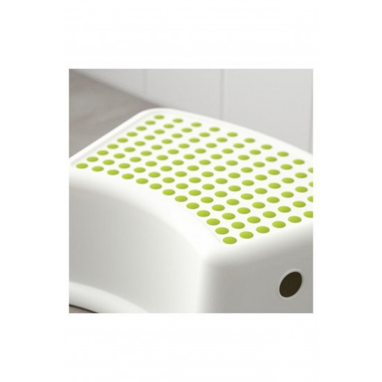 IKEA Çocuk Banyo Basamak Beyaz-yeşil