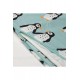 IKEA Çocuk Nevresim Takımı Açık Turkuaz Renk Penguen Temalı 150x200 cm