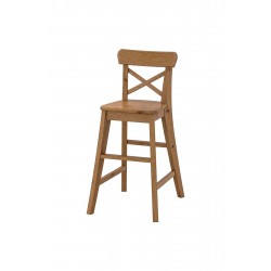 IKEA Ingolf Çocuk Sandalyesi, antika vernik, 77 cm