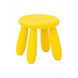 IKEA MAMMUT Çocuk Taburesi Sarı Renk Çocuk Tabure-oturak Masa Oyun Sandalyesi Polipropilen Plastik