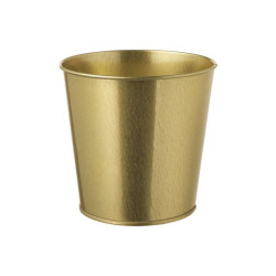 IKEA Daidai Galvanizli Çelik Saksı 12 Cm Pirinç Rengi