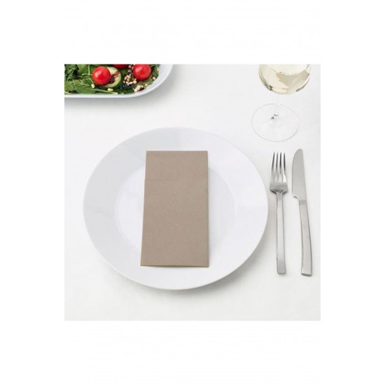IKEA Mottaga Dikdörtgen Bej Renk   38x38 Cm 25 Adet Kağıt Servis Peçete