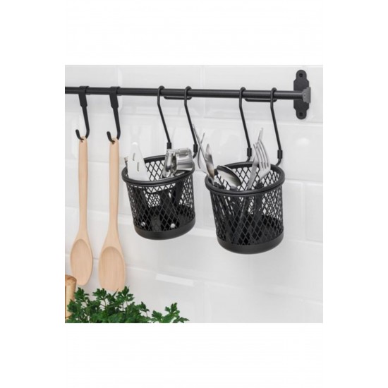IKEA Hultarp Siyah 11 cm 2li Kanca