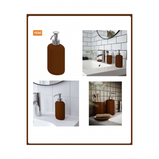 IKEA Ekoln Sıvı Sabunluk Kahverengi 300 ml