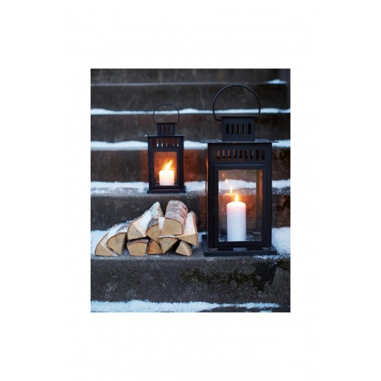 IKEA Enrum Fener Mumluk - Siyah - 28 Cm
