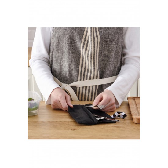 IKEA Finskuren Paslanmaz Çelik-siyah Seyahat Çatal Bıçak Takımı