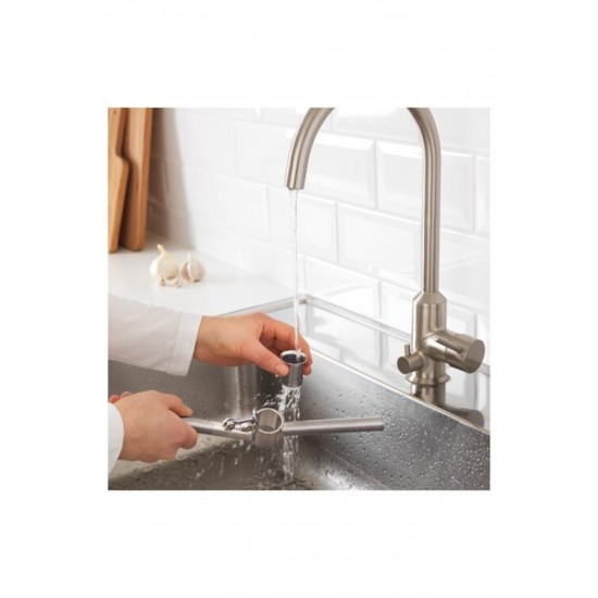 IKEA Koncıs Paslanmaz Çelik Sarımsak Ezici