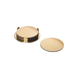 IKEA Glattis 6 Adet Pirinç Rengi Bardak Altlığı 8.5 Cm