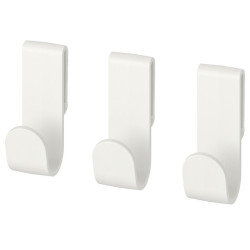 IKEA Hjalpa Gardırop Askı Kanca, 6 Adet, Beyaz