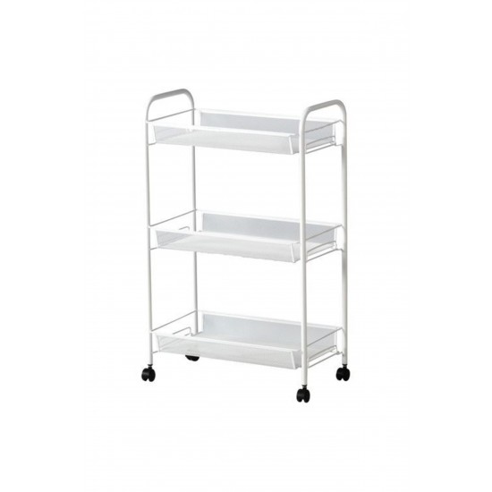 Hornavan, Servis Arabası, 26x48x77 Cm, Beyaz