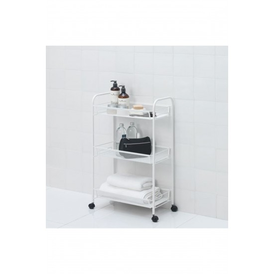 Hornavan, Servis Arabası, 26x48x77 Cm, Beyaz