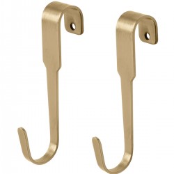 IKEA Hultarp 11 Cm Gold Altın 2 Li Set Kanca Duvar Rayı Için 2 Adet Çelik Kanca Askı Pirinç Rengi