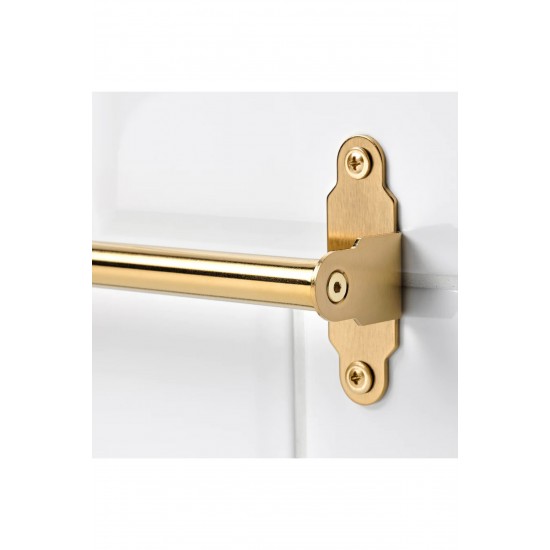 Hultarp 80 Cm Altın Dore Pirinç 80 Cm Çelik Mutfak Banyo Duvar Rayı