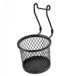 IKEA Hultarp Çatal Bıçaklık, Siyah 14x16 Cm, Tezgah Arası Metal Tel Sepet