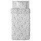 IKEA ALVINE tek kişilik nevresim seti, çiçek desenli, 150x200/50x60 cm Kentsoylu