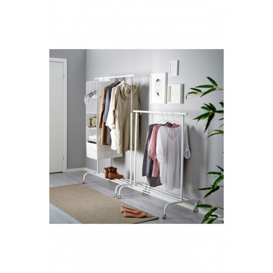 Ikea Rigga Ayaklı Askılık 111x126/175 Cm, Beyaz