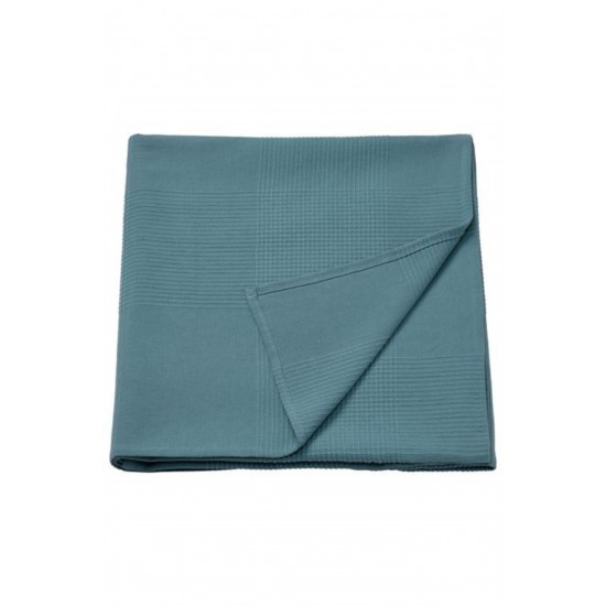 Indıra Tek Kişilik Yatak Örtüsü, Açık Mavi