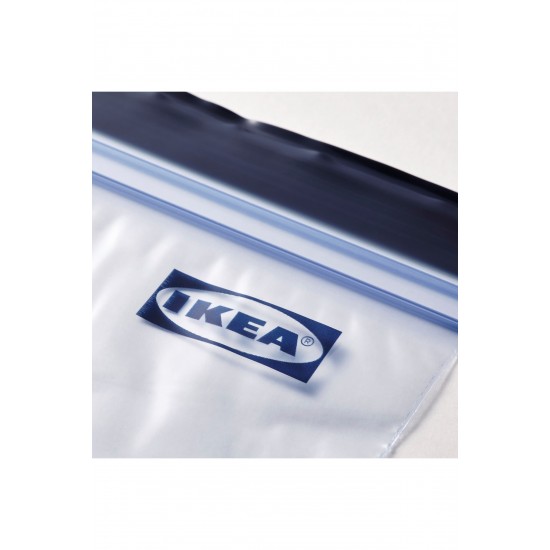 Istad 1 Lt 18 X19 Cm Mavi Papyon Desen 25 Adet Kilitli Buzdolabı Poşeti Saklama Torbası