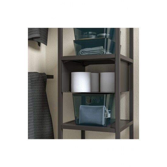 Kapaklı Kutu, Şeffaf Siyah, 18x26x15 Cm, Kuggıs