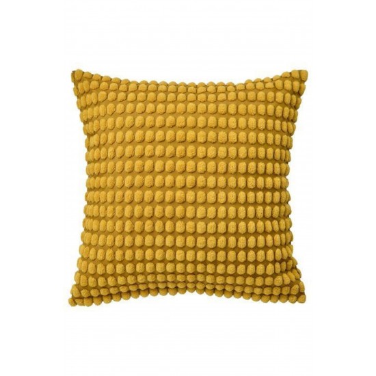 SVARTPOPPEL Kırlent Kılıfı Koyu Sarı-hardal Renk   50x50 Cm Ev Tekstili