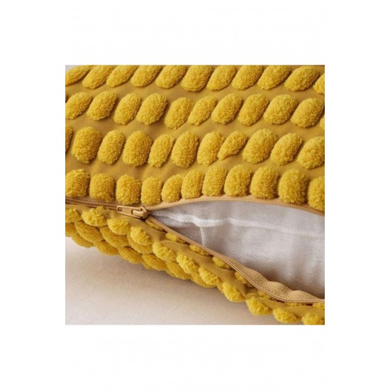 SVARTPOPPEL Kırlent Kılıfı Koyu Sarı-hardal Renk   50x50 Cm Ev Tekstili