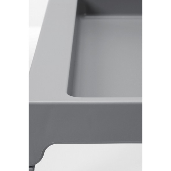 KLIPSK Gri 56x36x26 cm Yatak Tepsisi