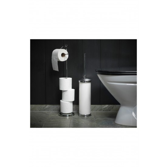 IKEA Balungen Krom Kaplama 145 mm Tuvalet Kağıtlığı Ayaklı Balungen Tuvalet Kâğıtlık