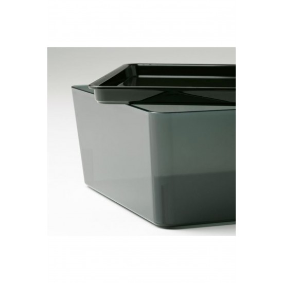 Kuggıs Kapaklı Kutu Şeffaf Siyah