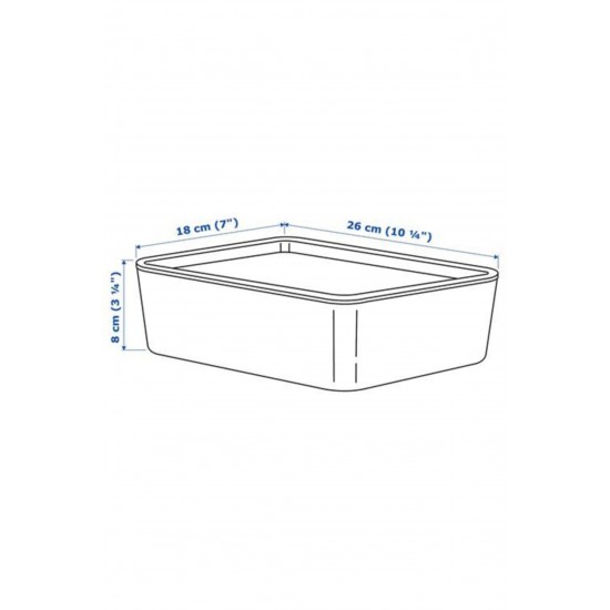 Kuggıs Kapaklı Kutu Şeffaf Siyah