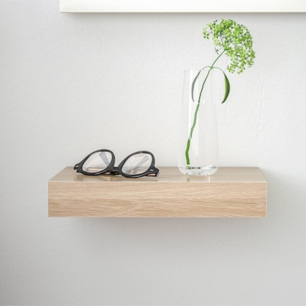 IKEA Lack 30x26 Cm Ağartılmış Meşe Görünümlü Gizli Bağlantılı Ahşap Duvar Rafı
