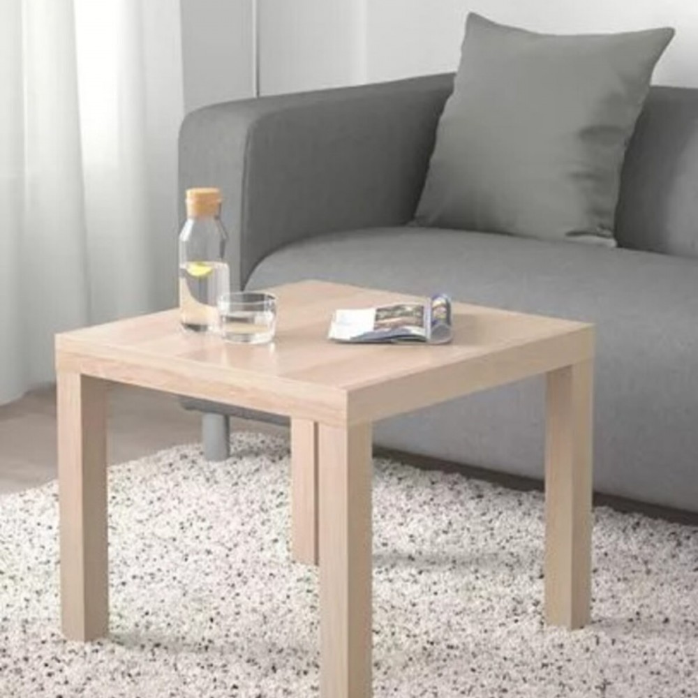 IKEA Lack Orta Yan Sehpa Masa , Ağartılmış Meşe Görünümlü