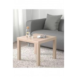 IKEA Lack Orta Yan Sehpa Masa , Ağartılmış Meşe Görünümlü