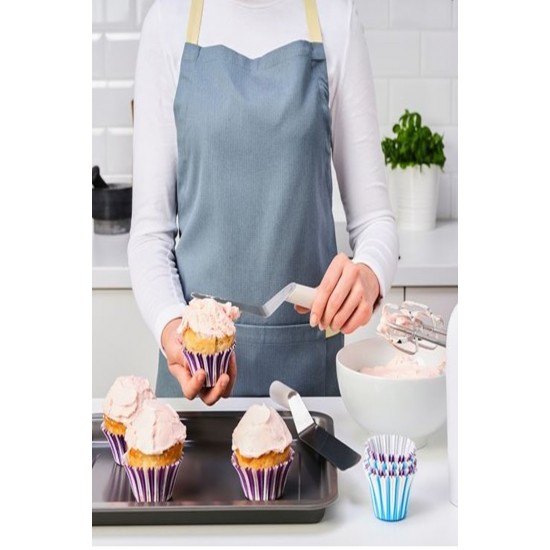 Lattbakad Pasta Spatulası 2'li Gri