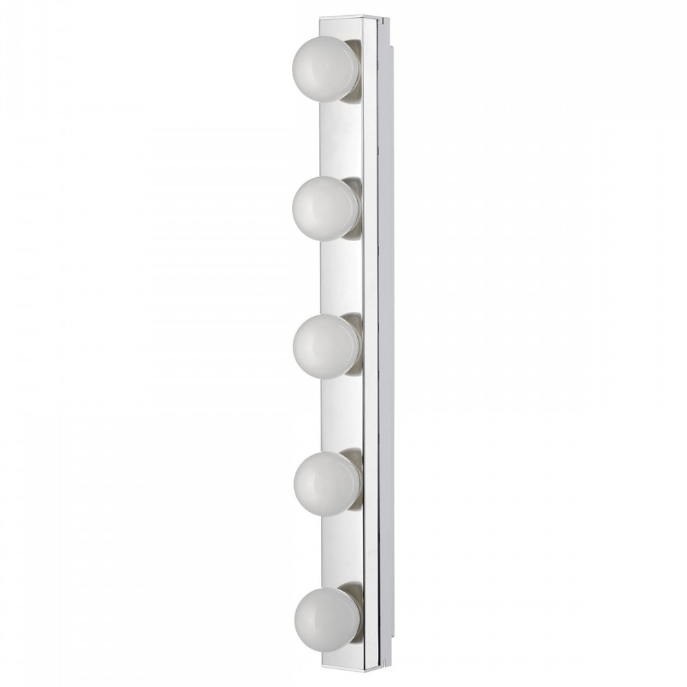 IKEA Ledsjö Hazır 5 Li Dahili Led Ampullü Makyaj Masası Lambası Banyo Lavabo Lambası Paslanmaz Çelik