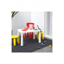 IKEA Mammut Çocuk Masası Beyaz ( 77cm X 55 Cm )