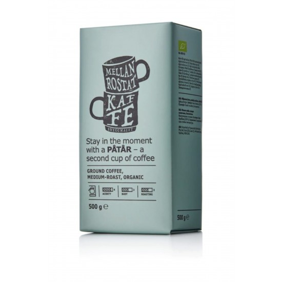 Mellan Rostat Öğütülmüş Organik Filtre Kahve 500 gr