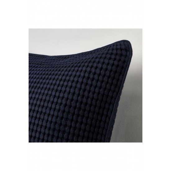 GURLI Minder-kırlent Kılıfı,   Koyu Mavi-siyah Renk 50x50 Cm %100 Pamuk Ev Dekorasyon-kılıf