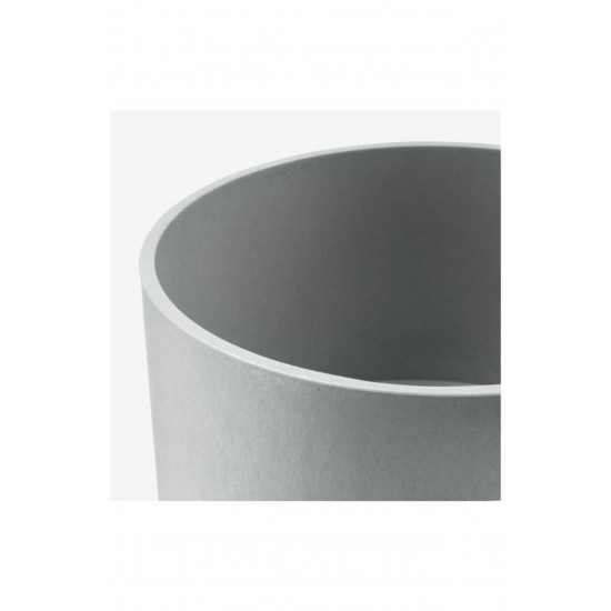 Nypon, Plastik Saksı, 19 Cm, Gri