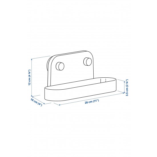Öbonas Vantuzlu Kutu + Öbonas Vantuzlu Kanca 7x11 Cm+ Öbonas Vantuzlu Duvar Rafı 28 Cm