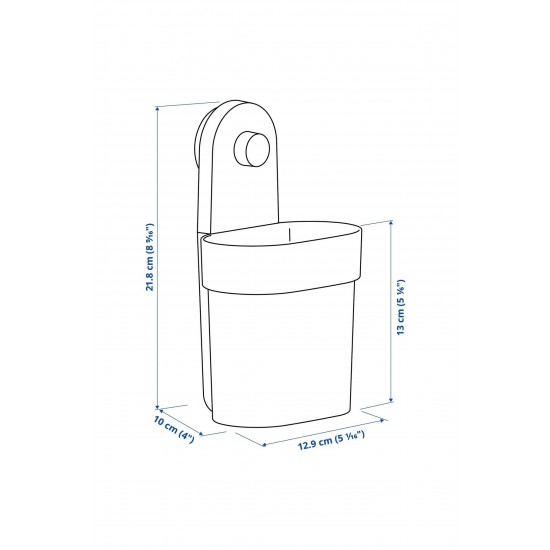 Öbonas Vantuzlu Kutu + Öbonas Vantuzlu Kanca 7x11 Cm+ Öbonas Vantuzlu Duvar Rafı 28 Cm
