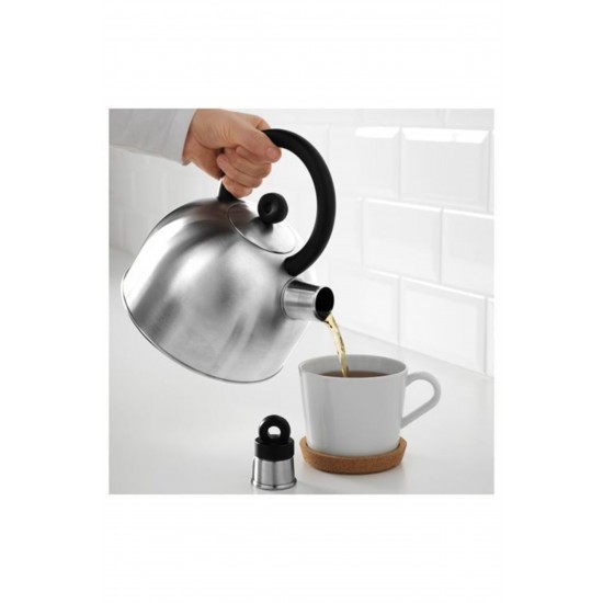 Paslanmaz Çelik Çaydanlık,demlik 2 Lt   Çaydanlık