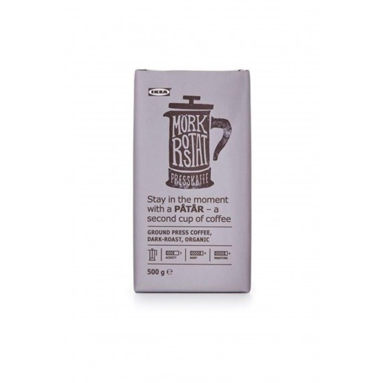 Patar Koyu Kavrulmuş Organik Filtre Kahve 500 Gr