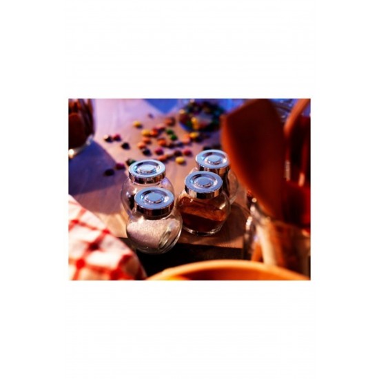 IKEA Rajtan Baharatlık Cam Kavanoz 4'lü Set ( 15 Cl )