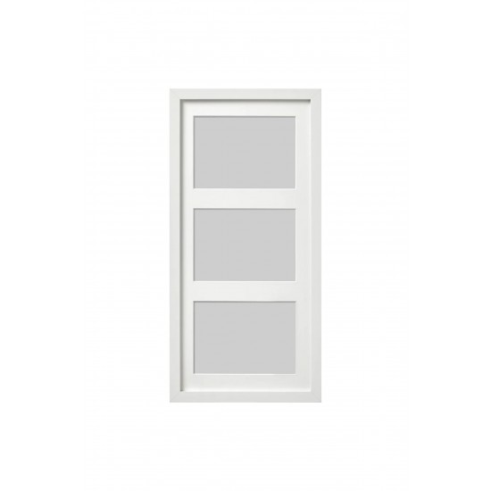 Rıbba Beyaz 3 Lü Çerçeve 50x23 Cm Beyaz Derin Kenarlı Ahşap Fotoğraf Resim Çerçevesi